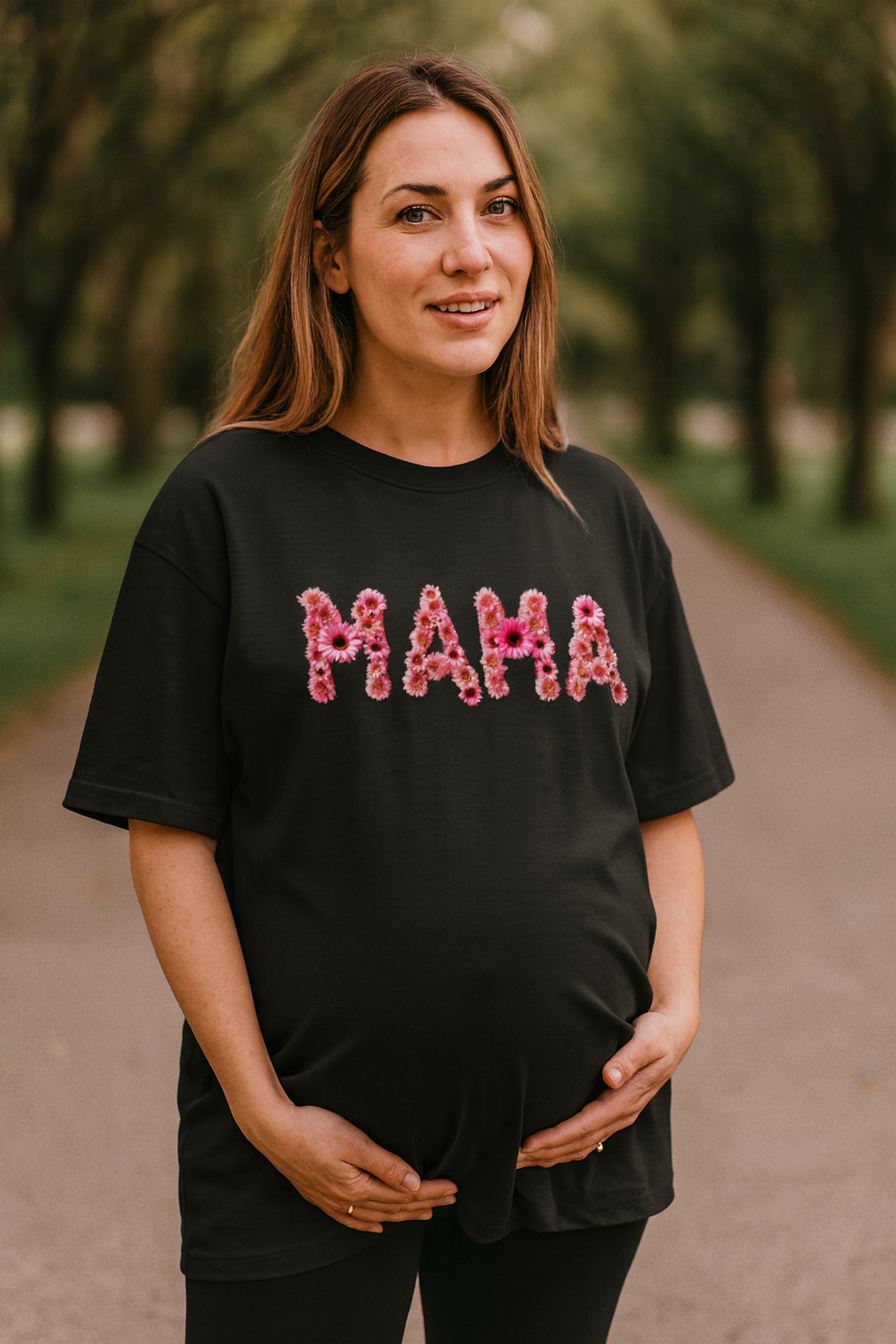 Flowers MAMA Tee – TheMamaGlow