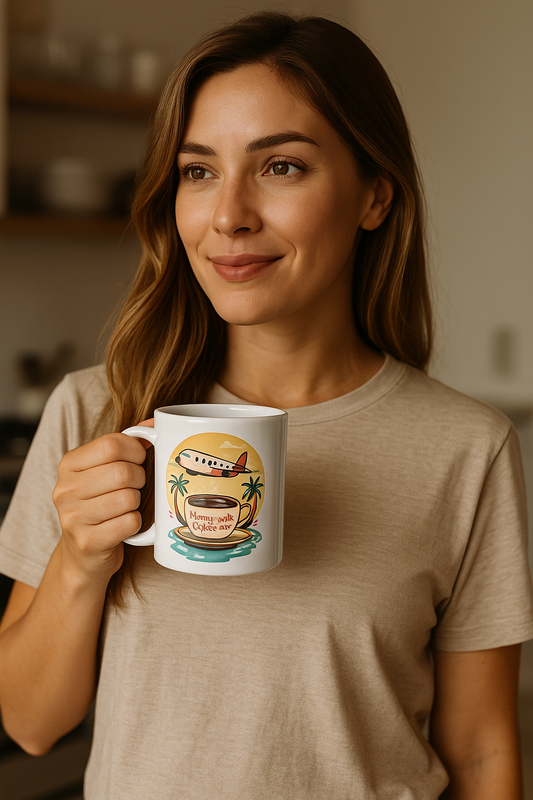 White glossy mug "Travel"